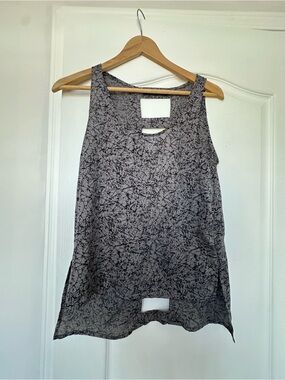 Ark & Co Black and Gray Patterned Sleeveless Tank